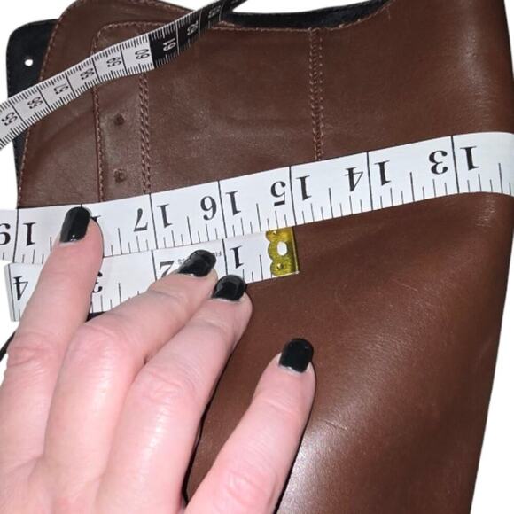 Sam Edelman Women's Nance Tall‎ Lace Up Leather Boots Brown US 6 M - Picture 5 of 14